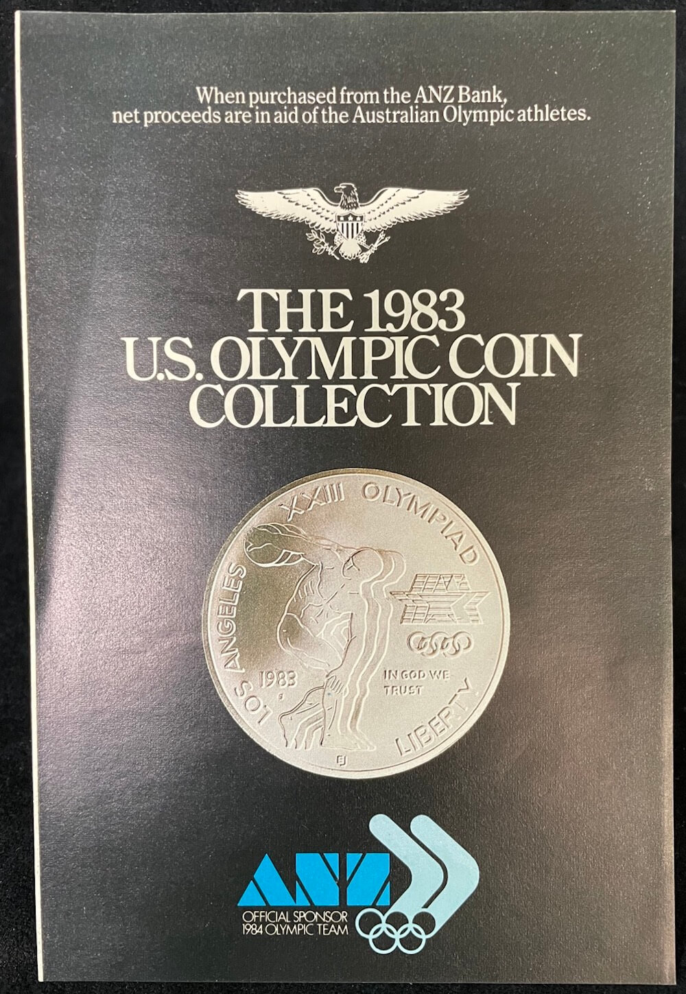 USA 1983 Silver Prestige Proof Coin Set Los Angeles Summer Olympics product image
