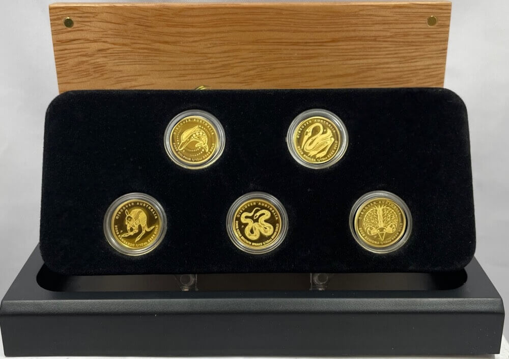 2009 - 2011 Gold 1/10ozt Five Coin Sets Discover Australia product image