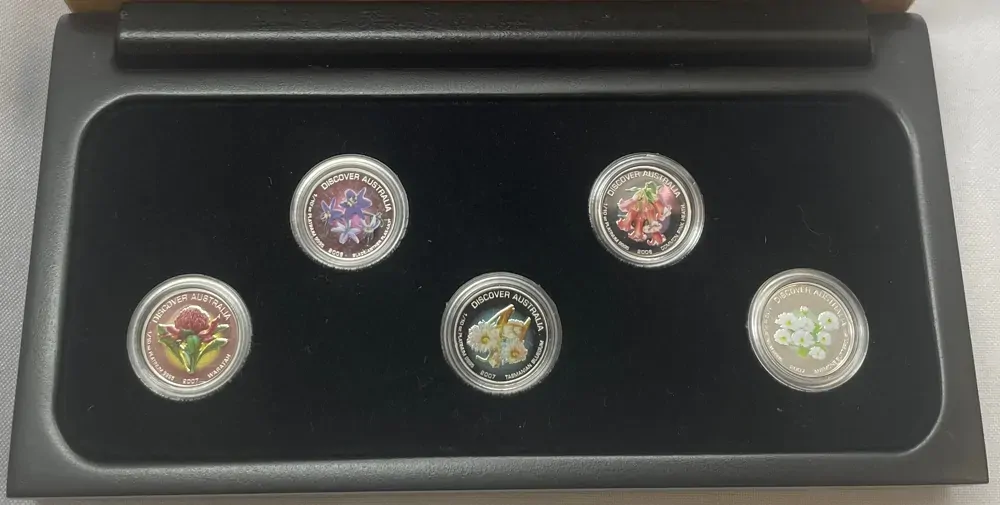 2006-2008 Platinum 1/10ozt Five Coin Sets Discover Australia product image