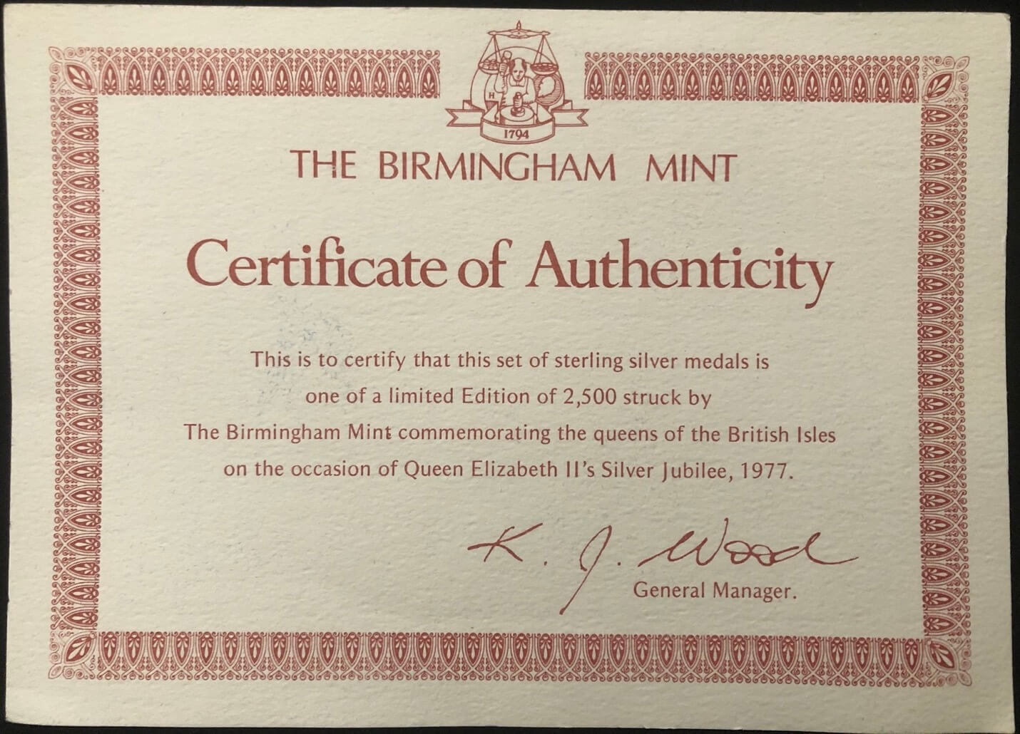 Queens of the British Isles Silver Medallion Set 11.96ozt ASW product image