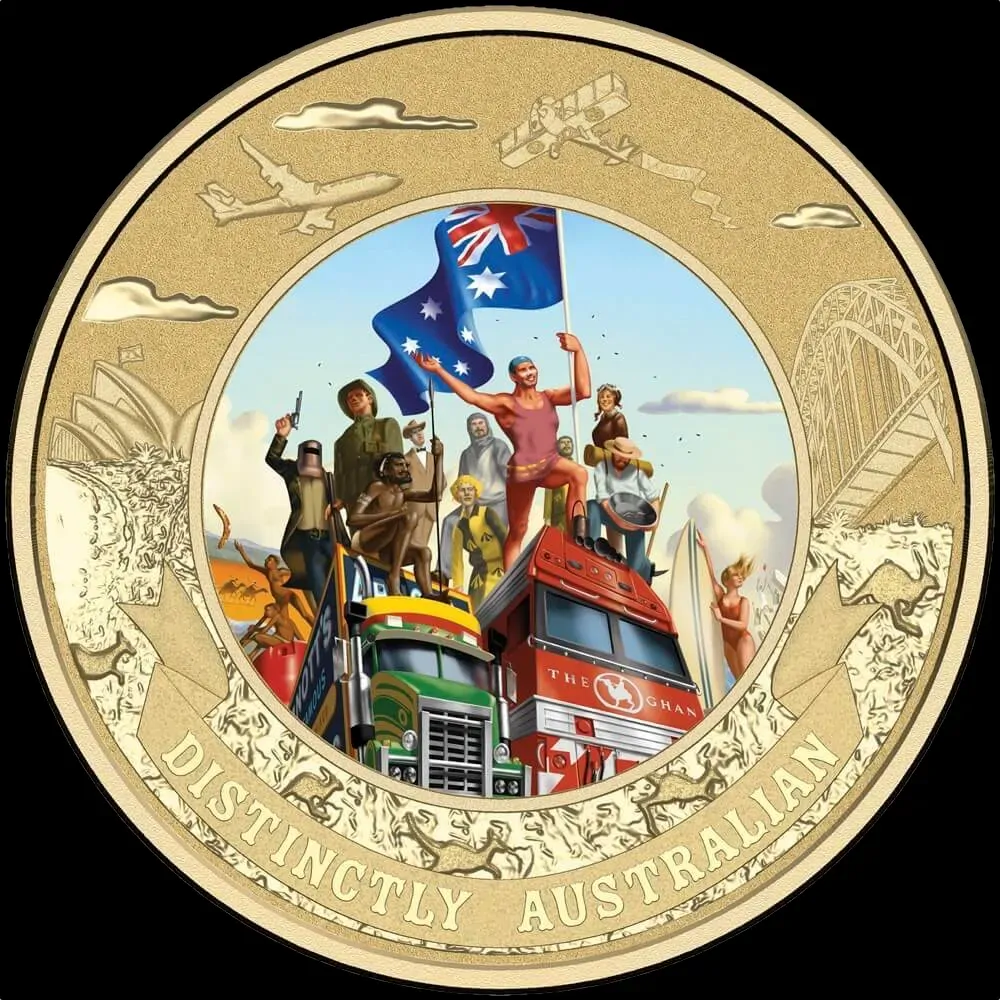 2015 5 Dollar Coloured Uncirculated Coin Distinctly Australian product image