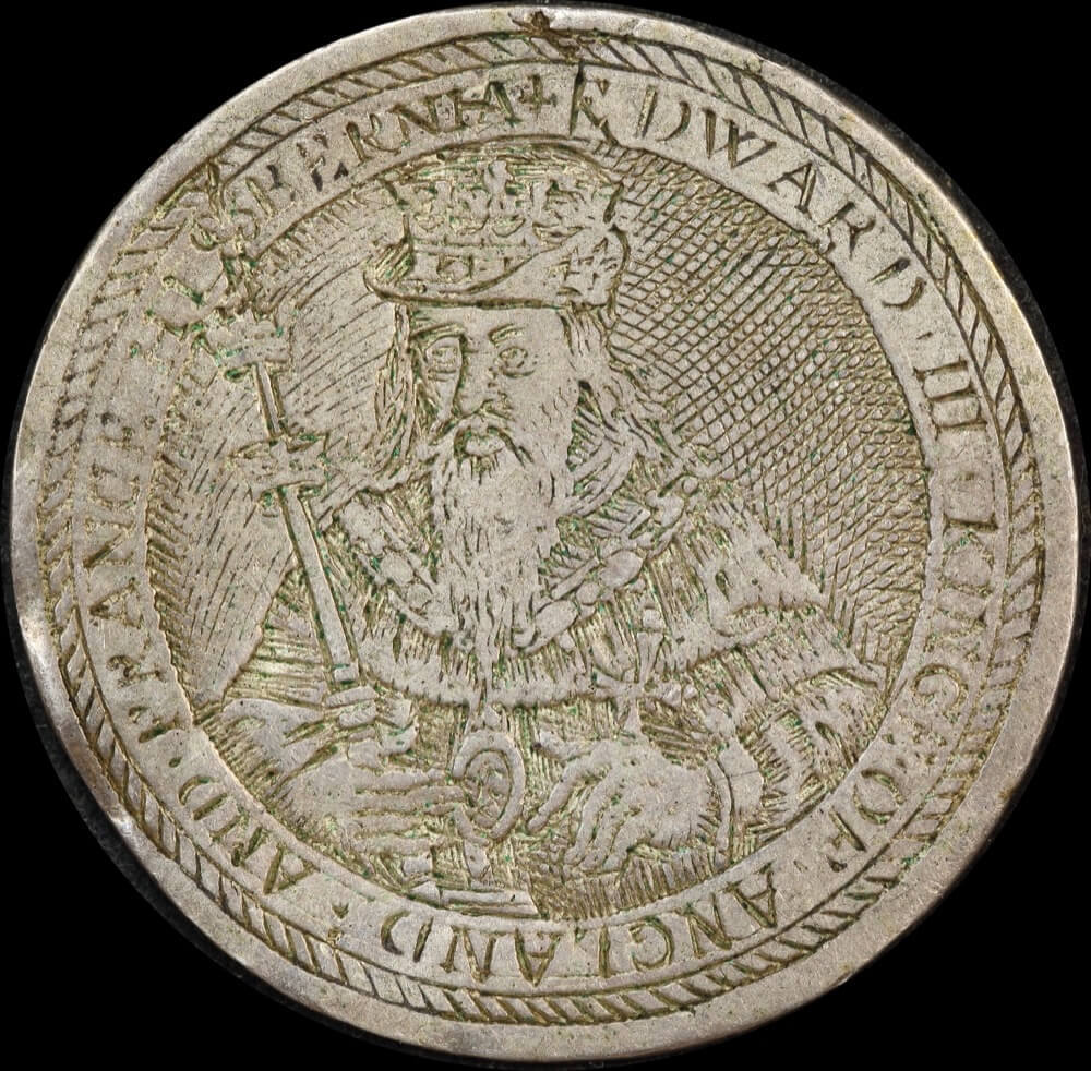 Part Set of 5 Silver 17th century Gaming Counters by Simon van de Passe product image