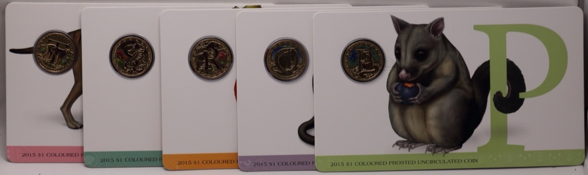 2015 1 Dollar Uncirculated 26 Coin Set Alphabet Animals product image
