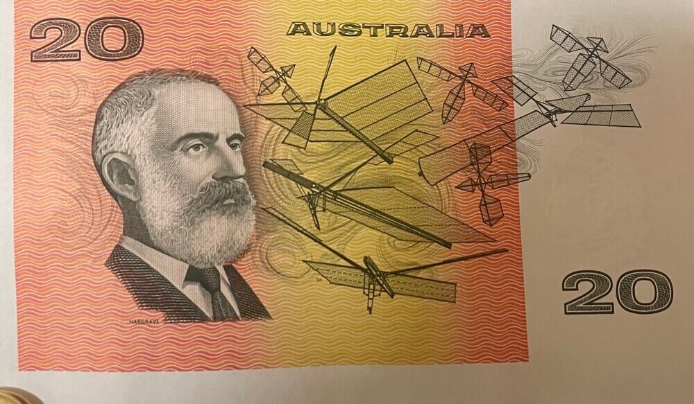 1995 20 Dollar Uncut Sheet of 40 Paper Notes product image