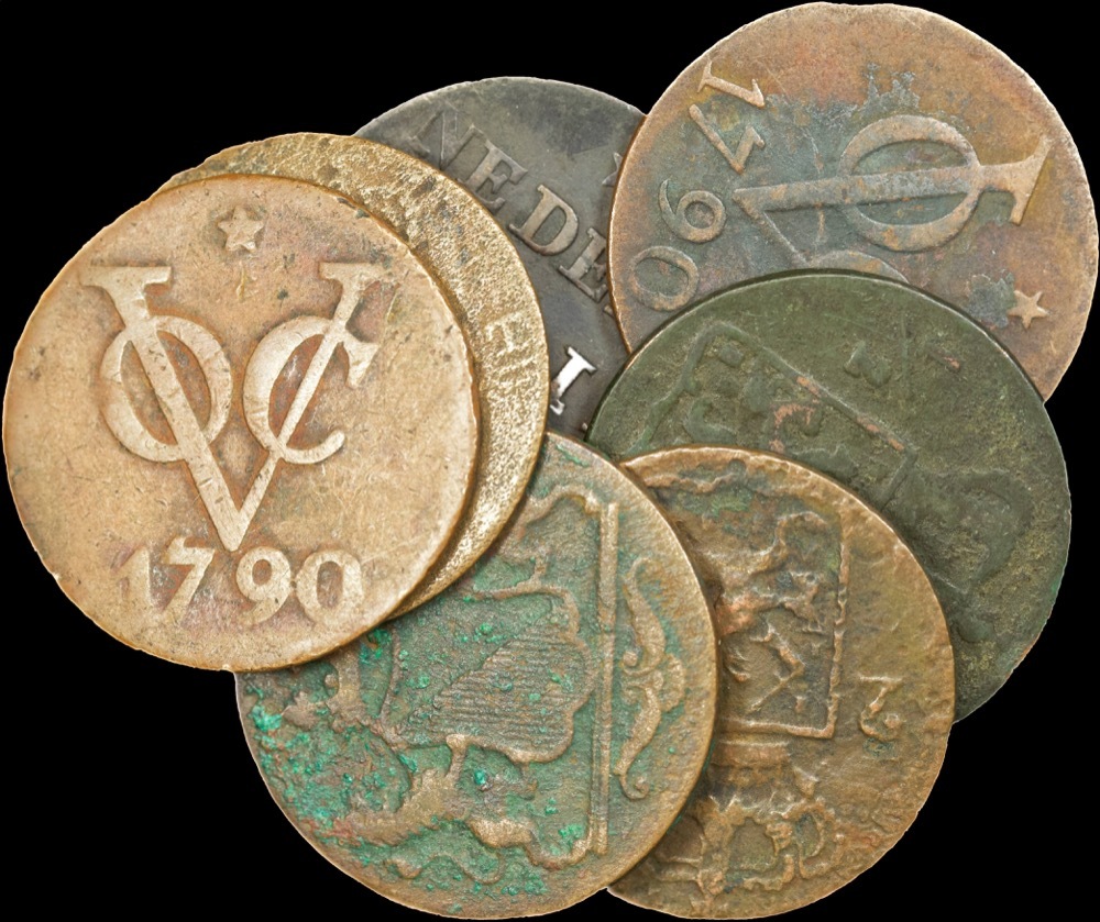 Netherlands 18th Century Accumulation of 25 Copper Coins Circulated product image