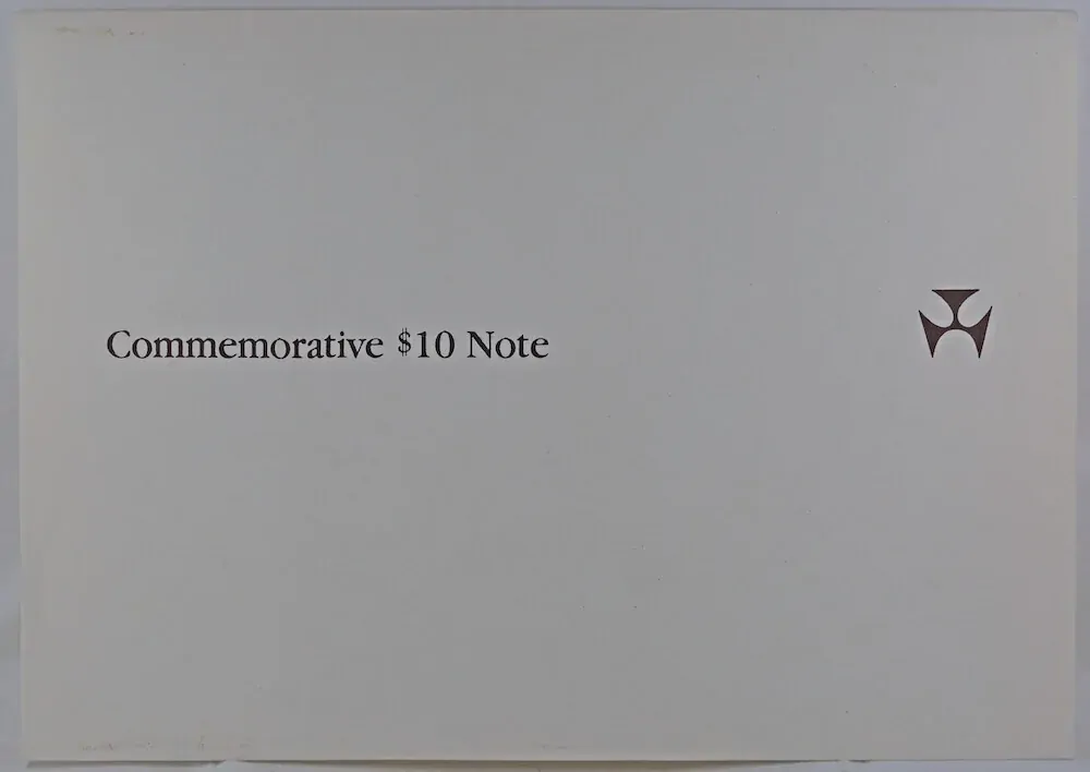 1988 Ten Dollar Folder Bicentennial AA serials product image