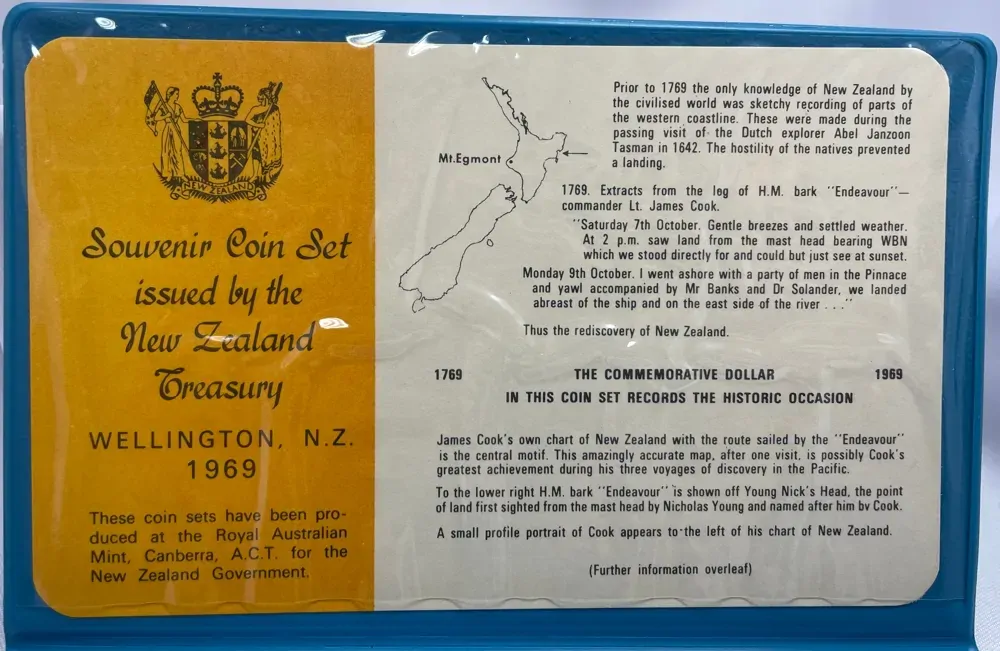 New Zealand 1969 Polished Coin Souvenir Set product image