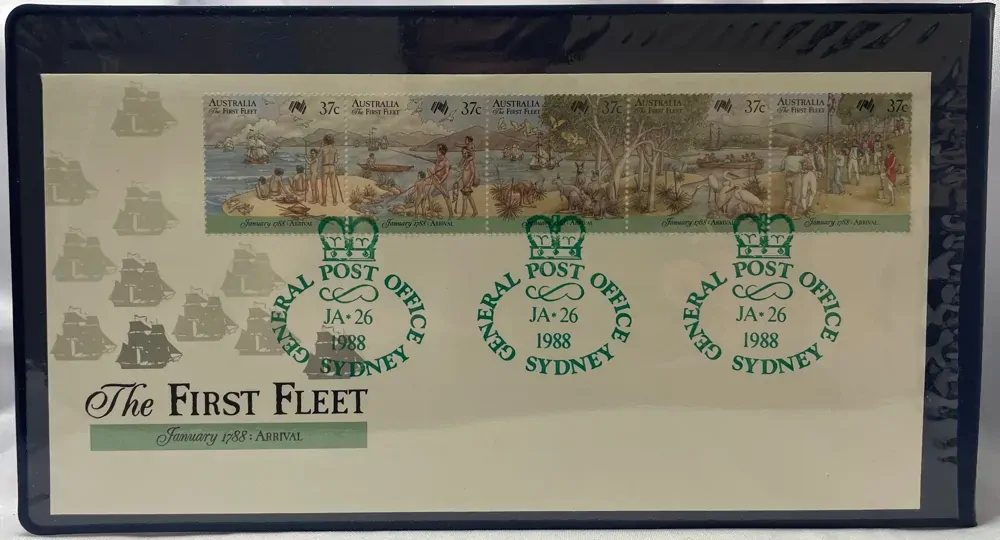 Stokes Mint 1988 Sterling Silver Medallion Folder Bicentennial of Australia product image