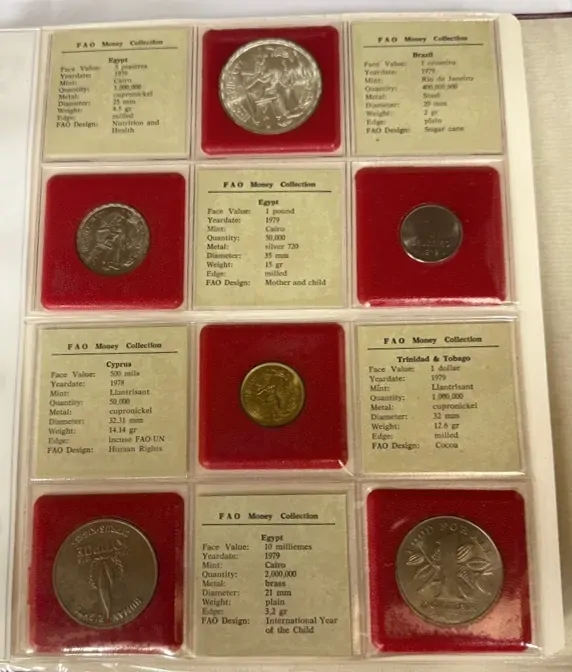 1979 FAO Money Collection #1 (36 Coin) Uncirculated includes Tonga Gold 20 Paanga (0.8g) product image