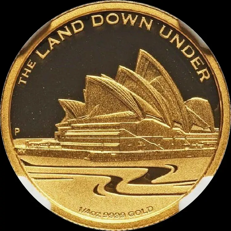 2013 Gold 1/4 Ounce Proof Coin Land Down Under - Sydney Opera House product image