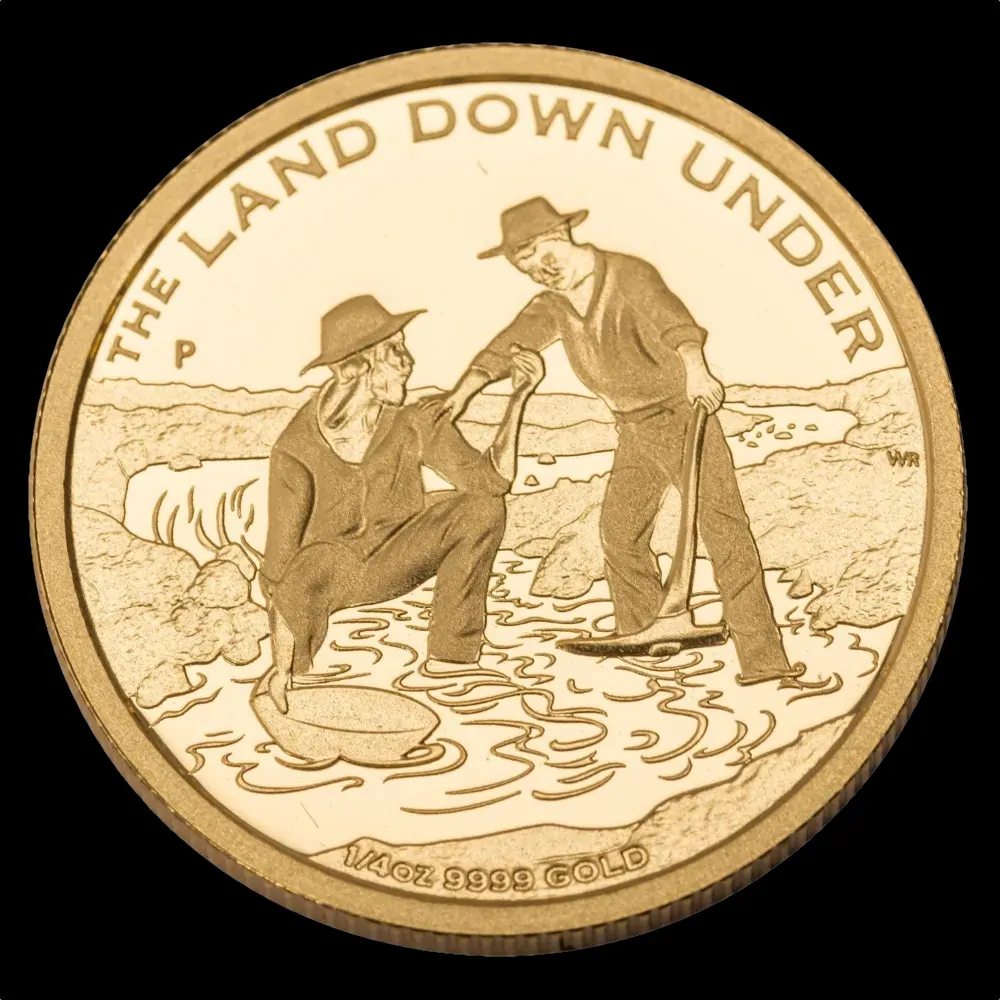 2014 Gold 1/4 Ounce Proof Coin Land Down Under - Gold Rush product image