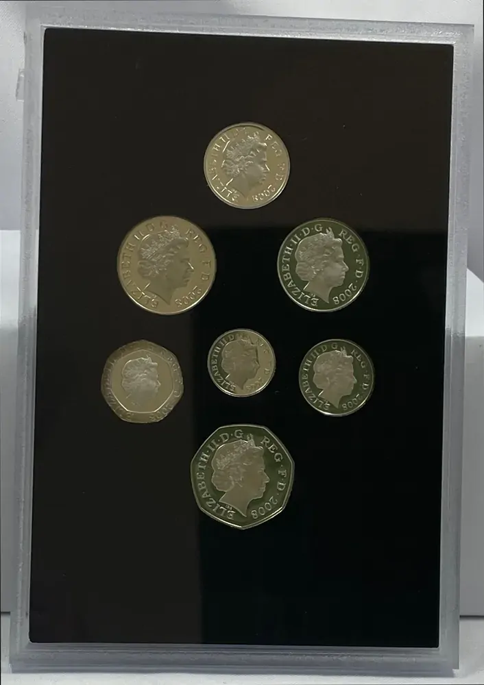 United Kingdom 2008 Silver Proof 7 Coin Set Royal Shield product image