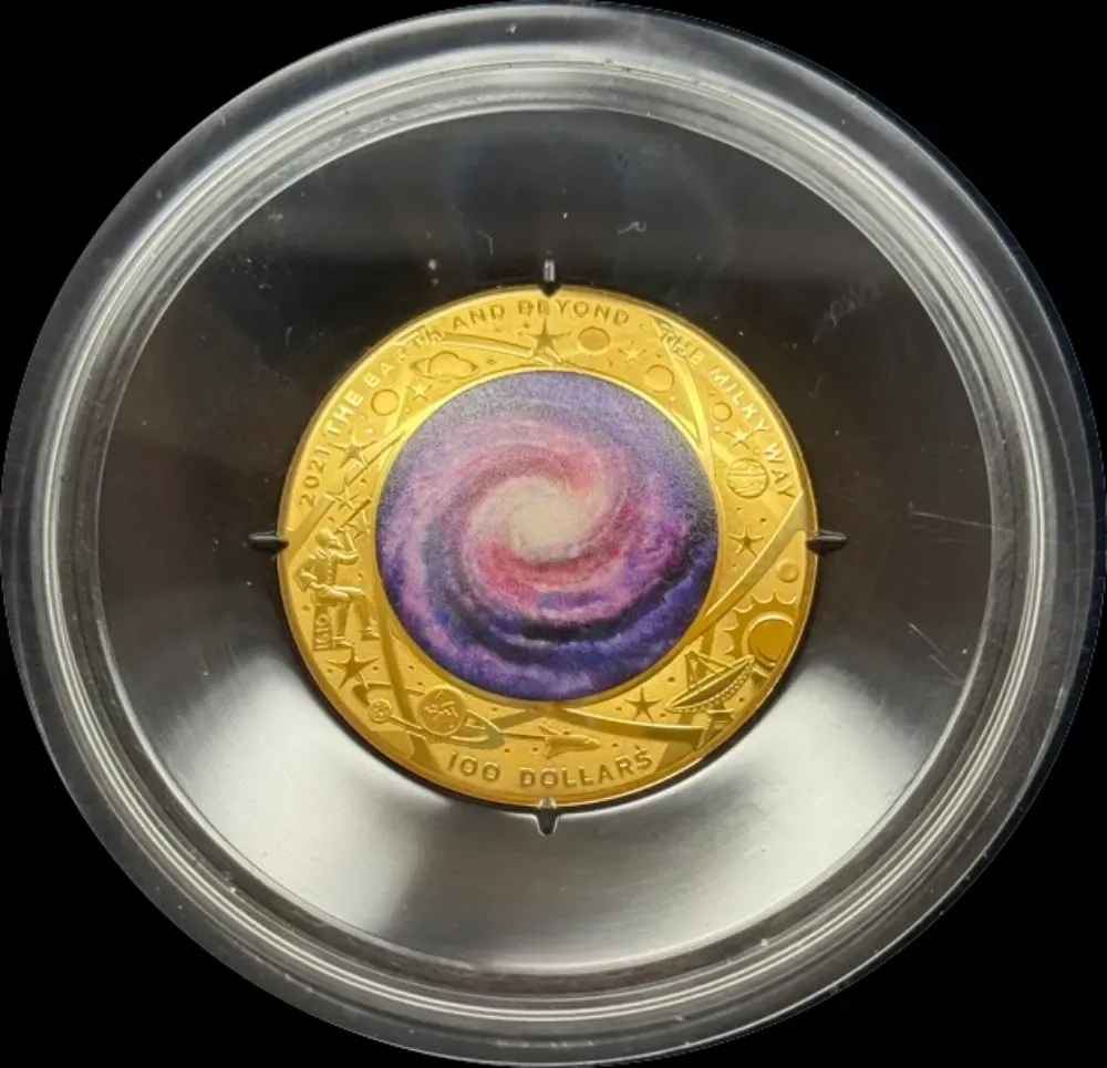 2021 100 Dollar Gold Proof Domed Coin Milky Way product image