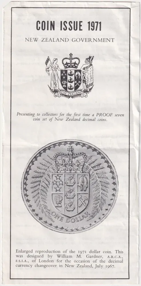 New Zealand 1971 Proof Coin Set product image