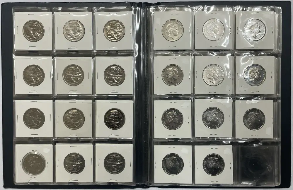 Complete Date Set of Australian 10 Cent 1966 to 2019 Uncirculated product image