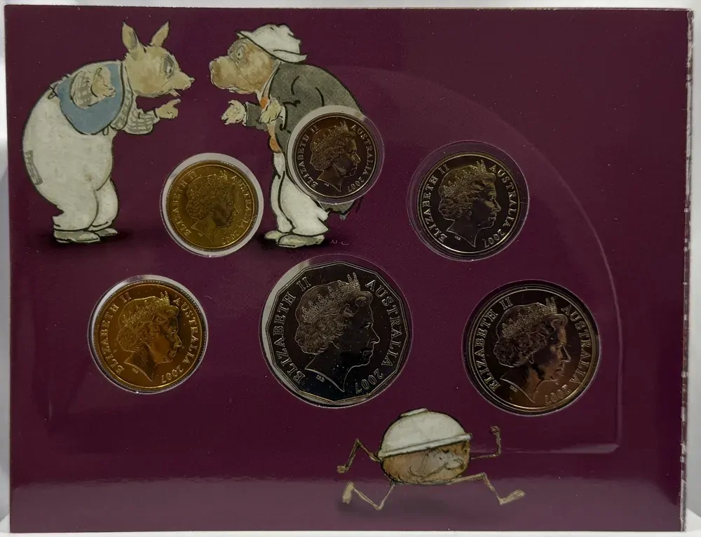 Australia 2007 Baby Uncirculated Mint Coin Set The Magic Pudding product image