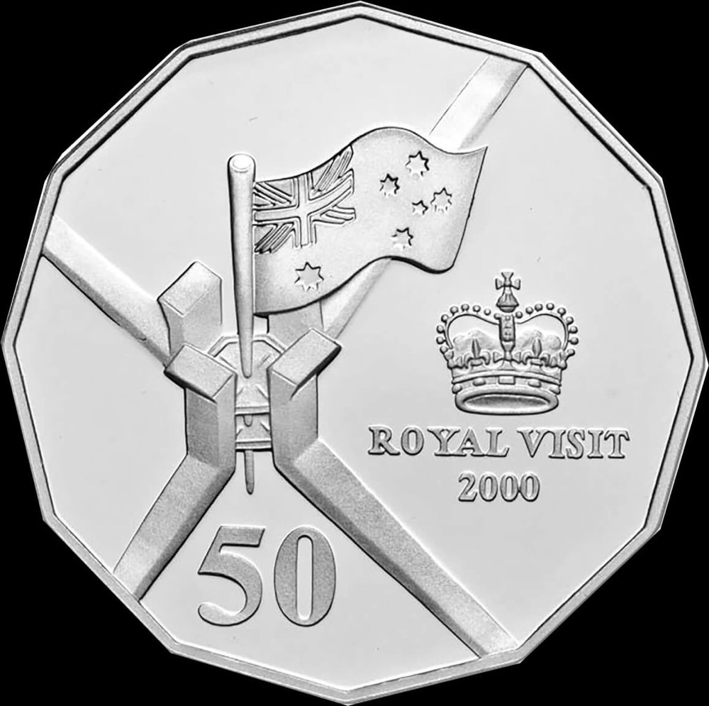 2000 50 Cent Cotton & Co Roll of 20 Coins Royal Visit product image