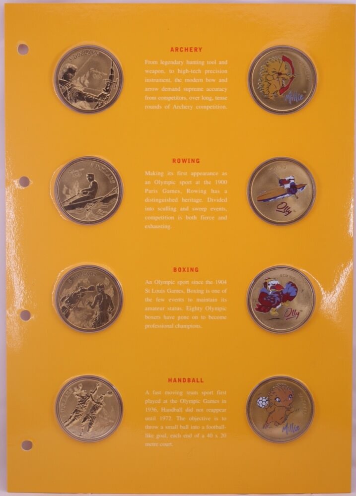 Australia Sydney 2000 Bronze Olympic 28 Coin And Mascot Medallion Set product image
