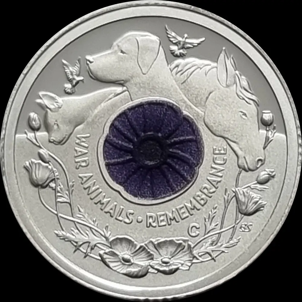 2024 Silver $2 Proof Coin - Remembrance War Animals product image