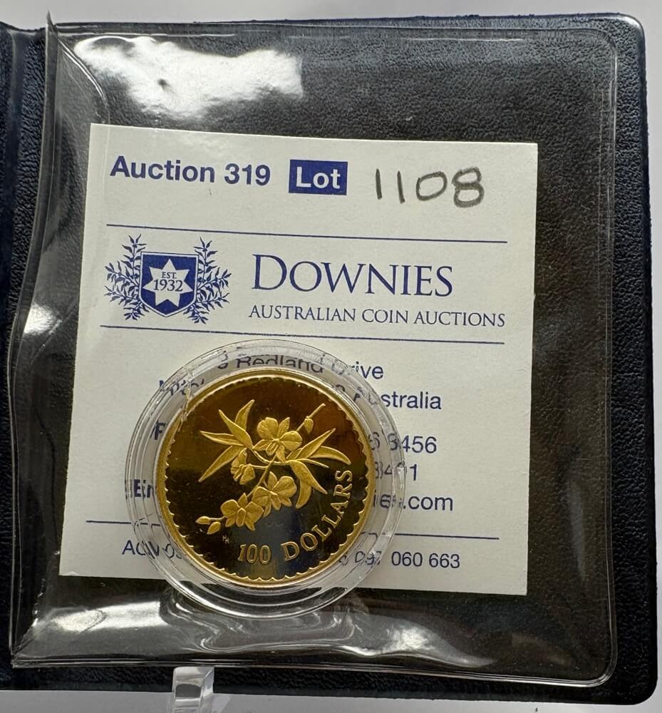 2000 Gold 100 Dollar Proof Coin Cooktown Orchid ex RAM Master Collection product image