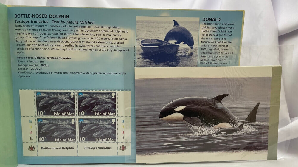 Isle of Man 1998 Marine Life Special Folder inc 1 Crown Uncirculated Coin product image