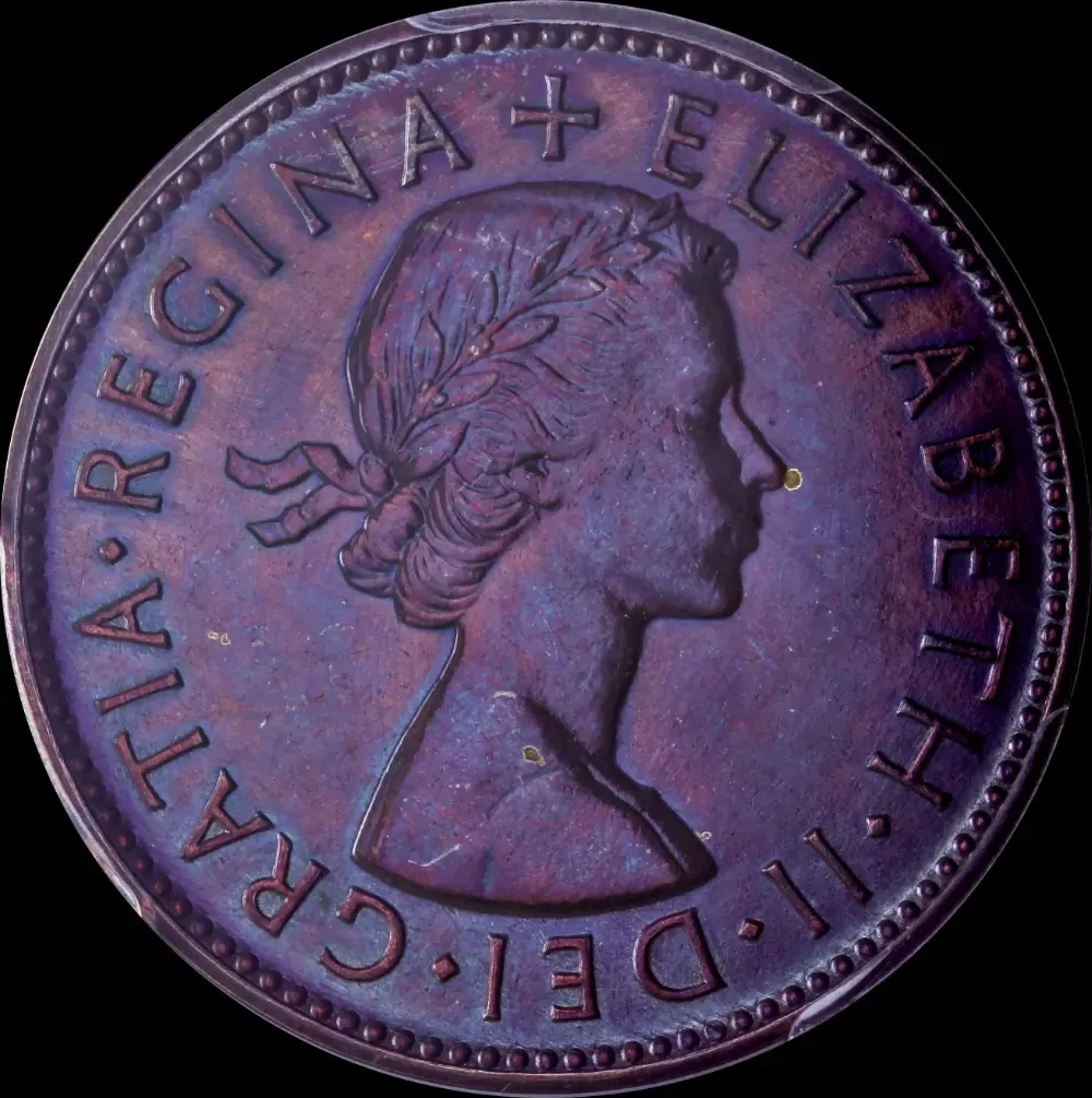 1953 Perth Proof Penny and Halfpenny Pair PCGS PR63RB / 62RB product image