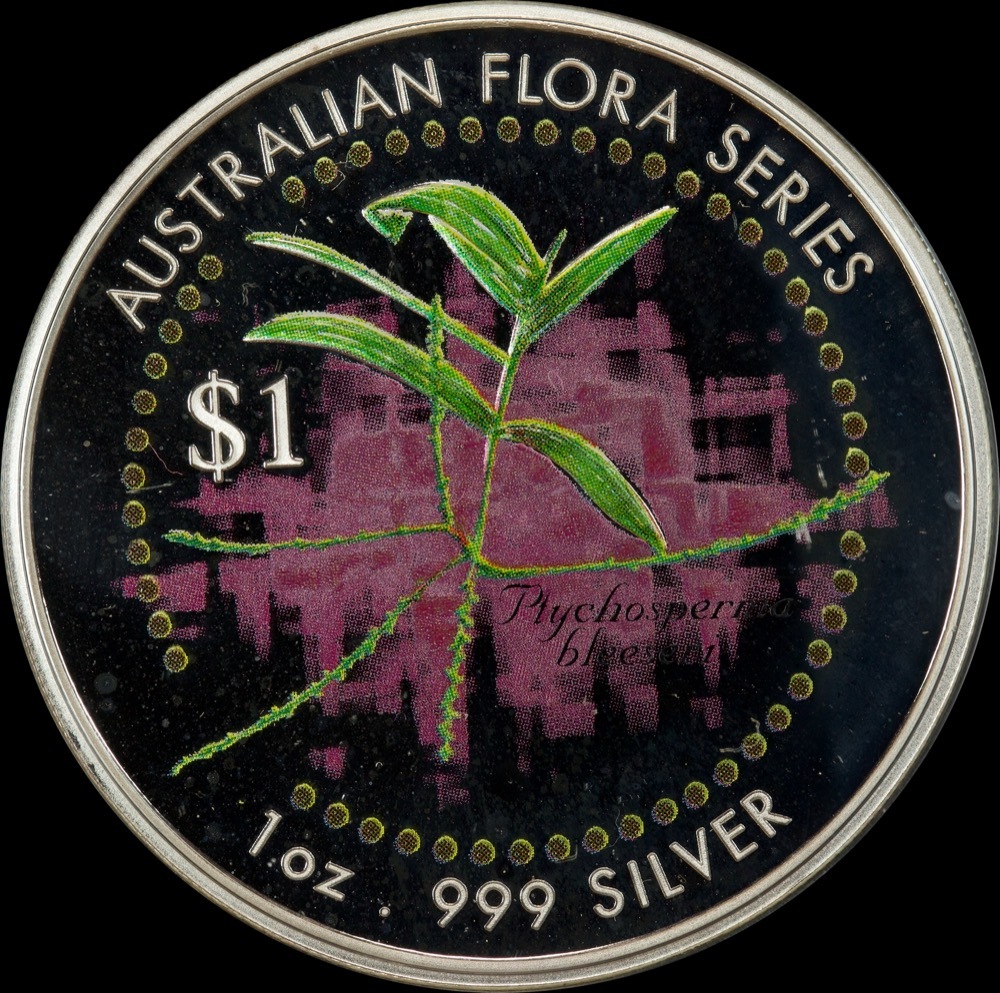 Cook Islands 1999 Silver 5 Coin Set Australian Flora Series product image