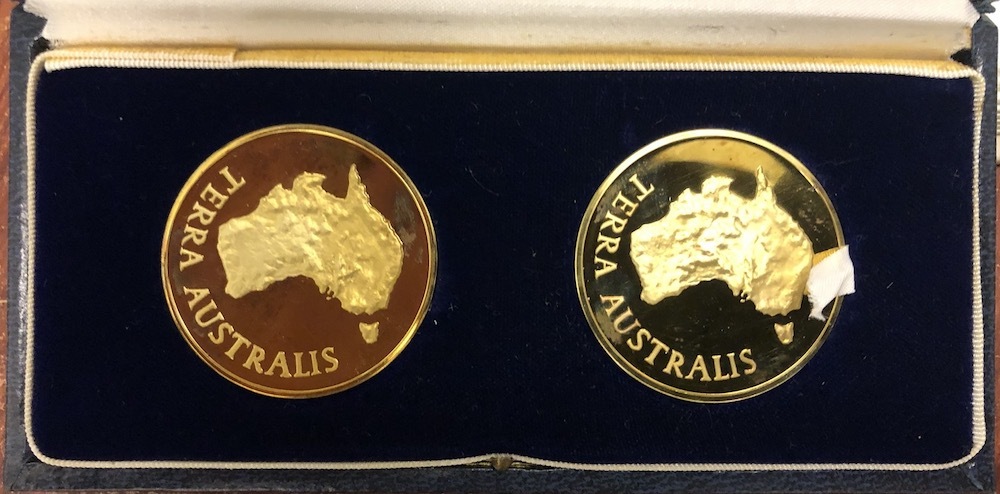 1970 Matthey Garrett Gold Medal Pair - Royal Visit product image