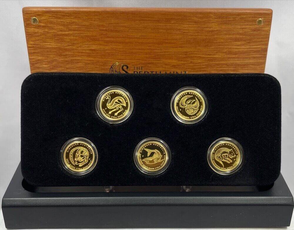 2009 - 2011 Gold 1/10ozt Five Coin Sets Discover Australia product image