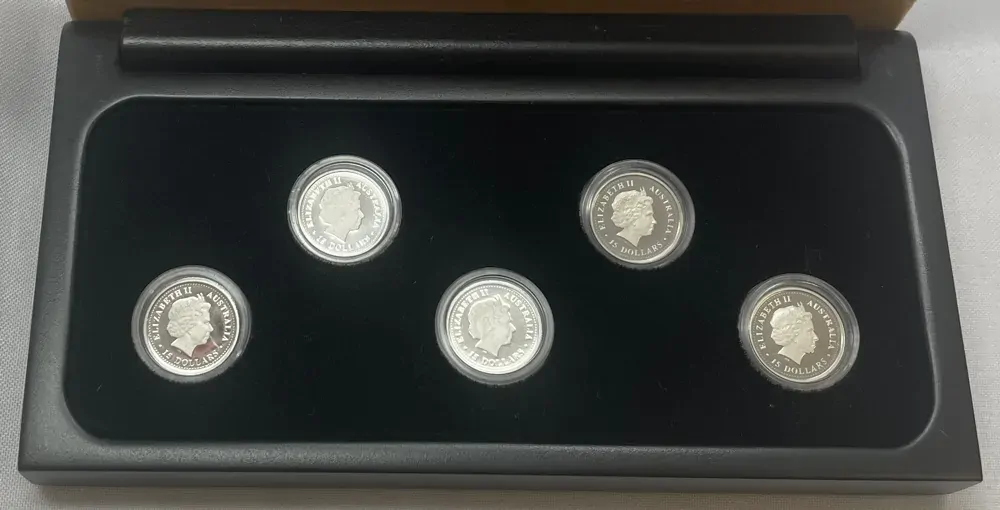 2006-2008 Platinum 1/10ozt Five Coin Sets Discover Australia product image