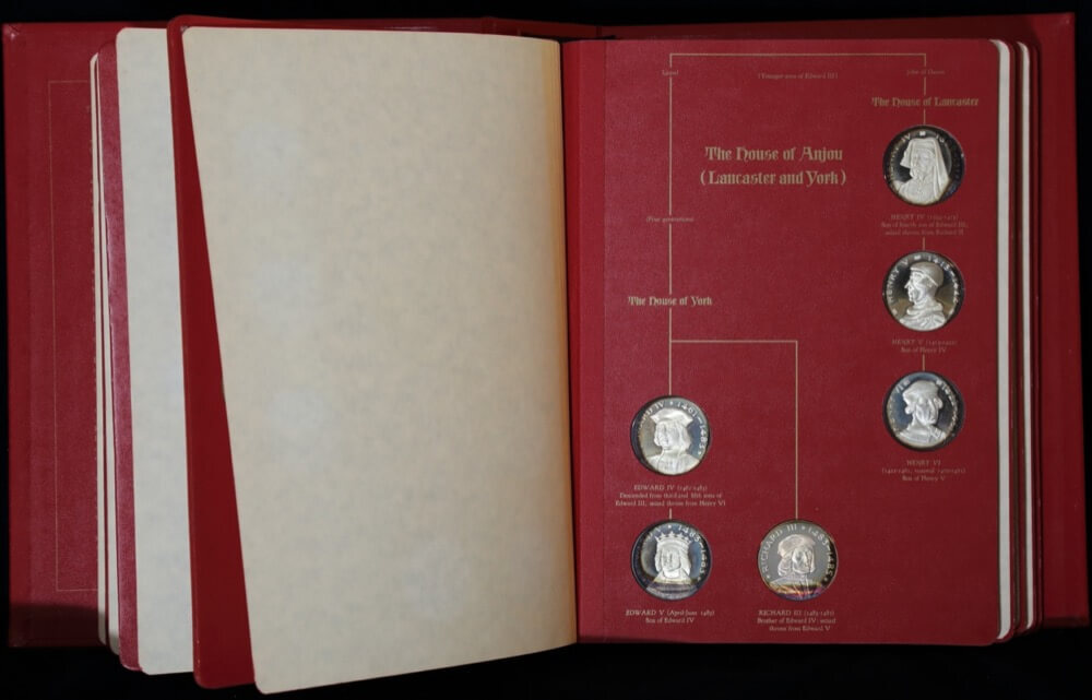 Kings and Queens Silver Medal Collection Franklin Mint 21.23ozt ASW product image