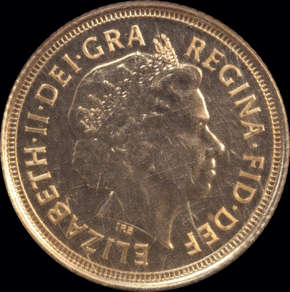 India 2014 Gold Half Sovereign KM# 303 Choice Uncirculated product image