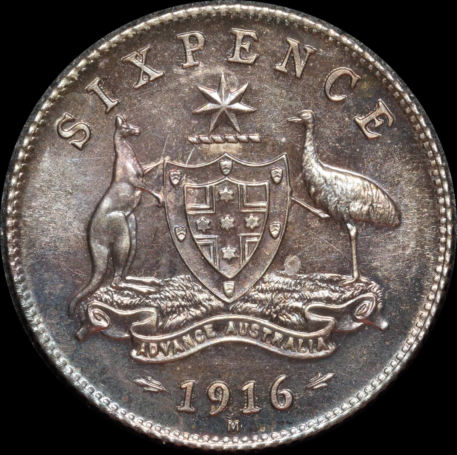 1916 Melbourne Specimen Silver 4 Coin Set in Presentation Case PCGS SP64 ~ SP67+ product image