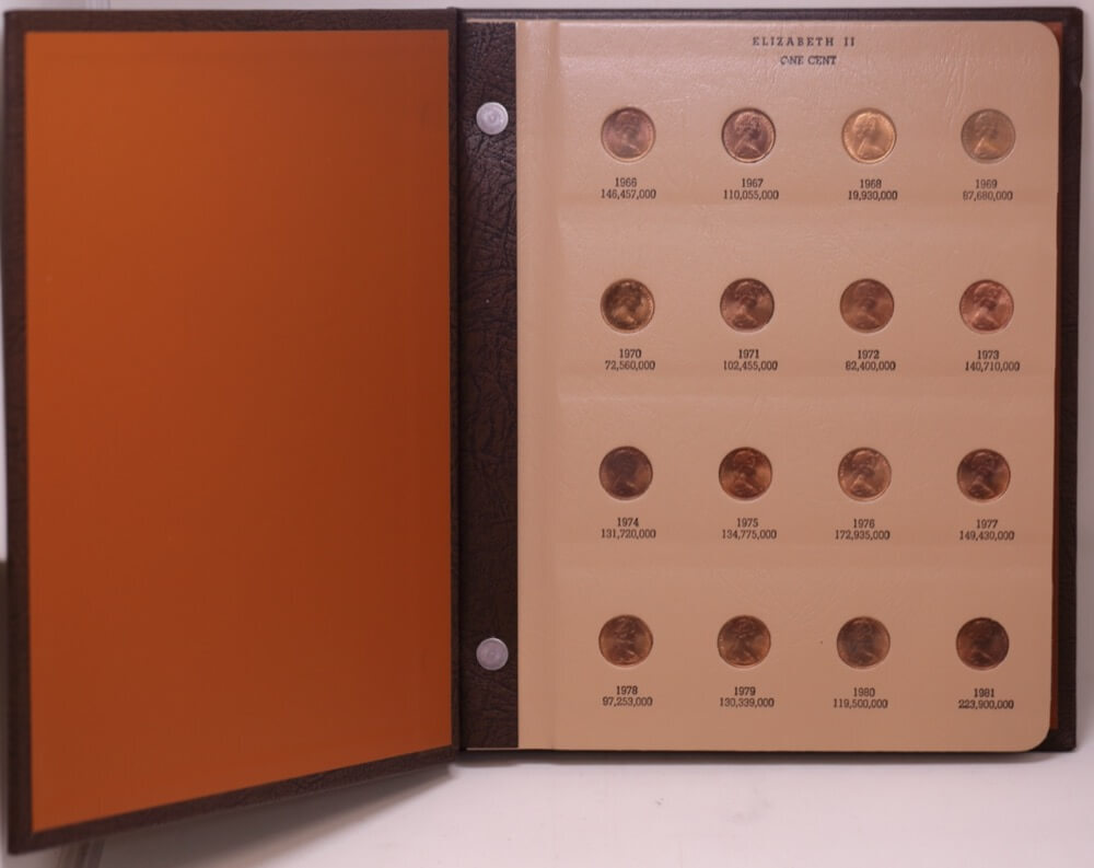 Complete Set of Australian Decimal Coins in Dansco Supreme Album 1966-1981 Unc product image