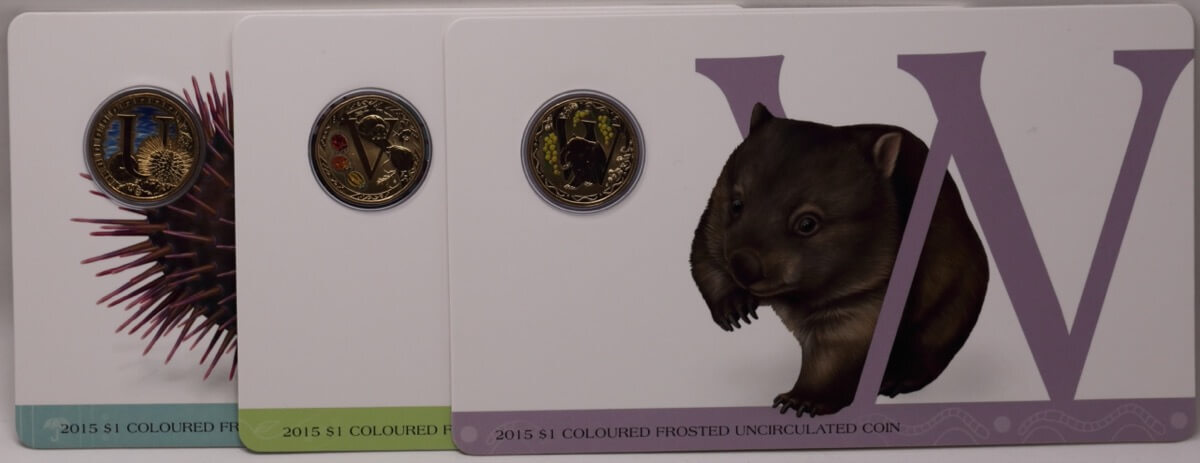 2015 1 Dollar Uncirculated 26 Coin Set Alphabet Animals product image