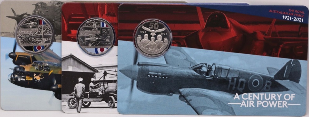 2021 50c 11 Coin Set Century of Air Power Collection product image