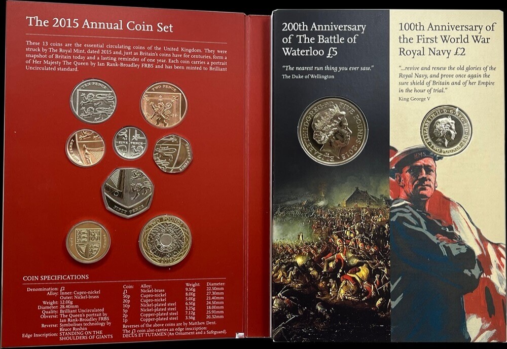 2015 United Kingdom Brilliant Uncirculated 13 Coin Mint Set product image