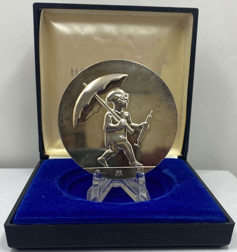 1975 Georg Jensen Silver Medal Set Hans Christian Andersen product image