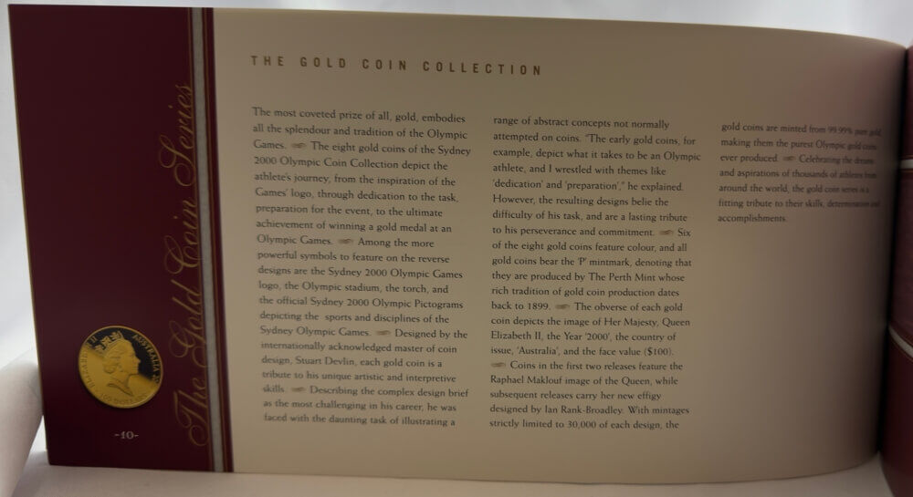 Sydney 2000 Gold Olympic Proof 8 Coin Set product image