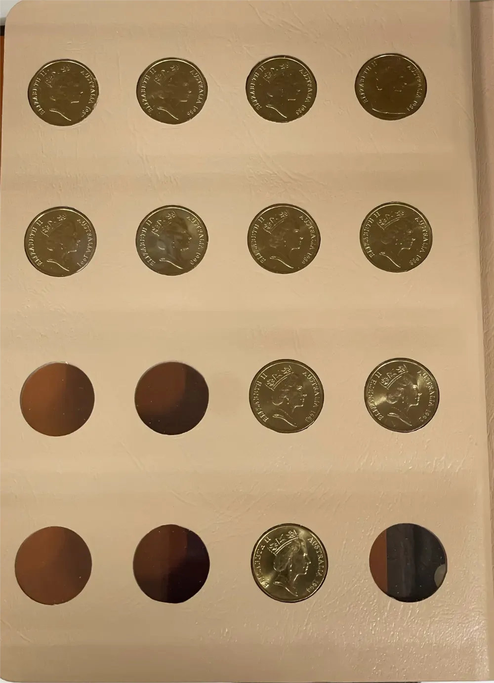 Complete Date Set of Australian 2 Dollar Coins 1988 to 2008 Uncirculated in Dansco Supreme Album product image