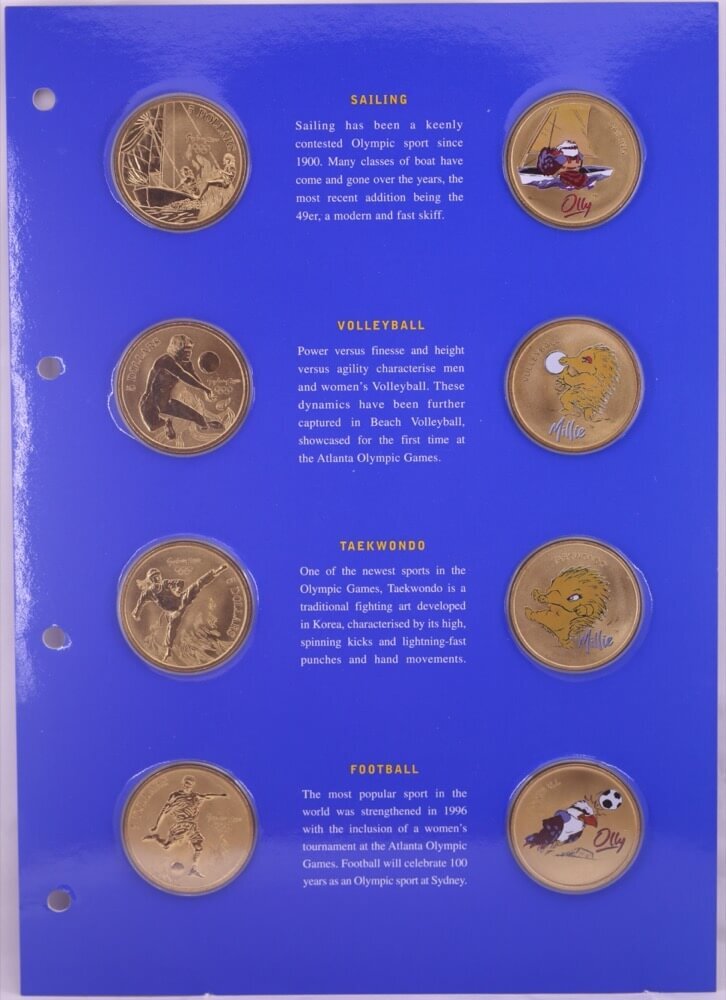 Australia Sydney 2000 Bronze Olympic 28 Coin And Mascot Medallion Set product image