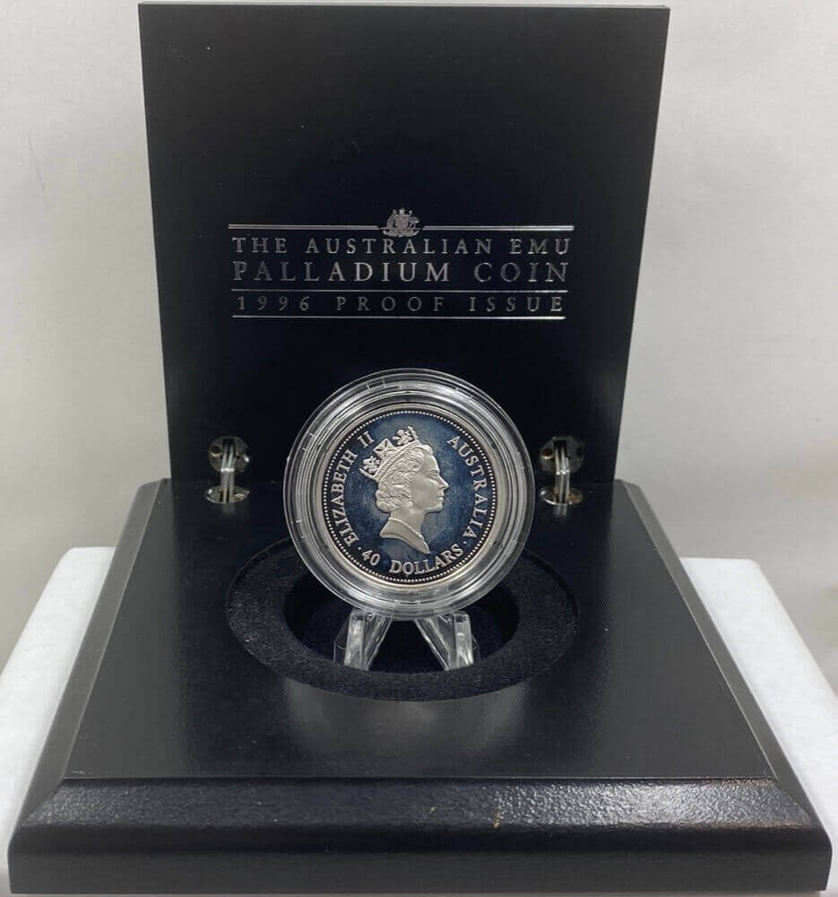 Australia 1oz Palladium 3 Coin Proof Set Emu 1995 to 1997 in Presentation Case product image