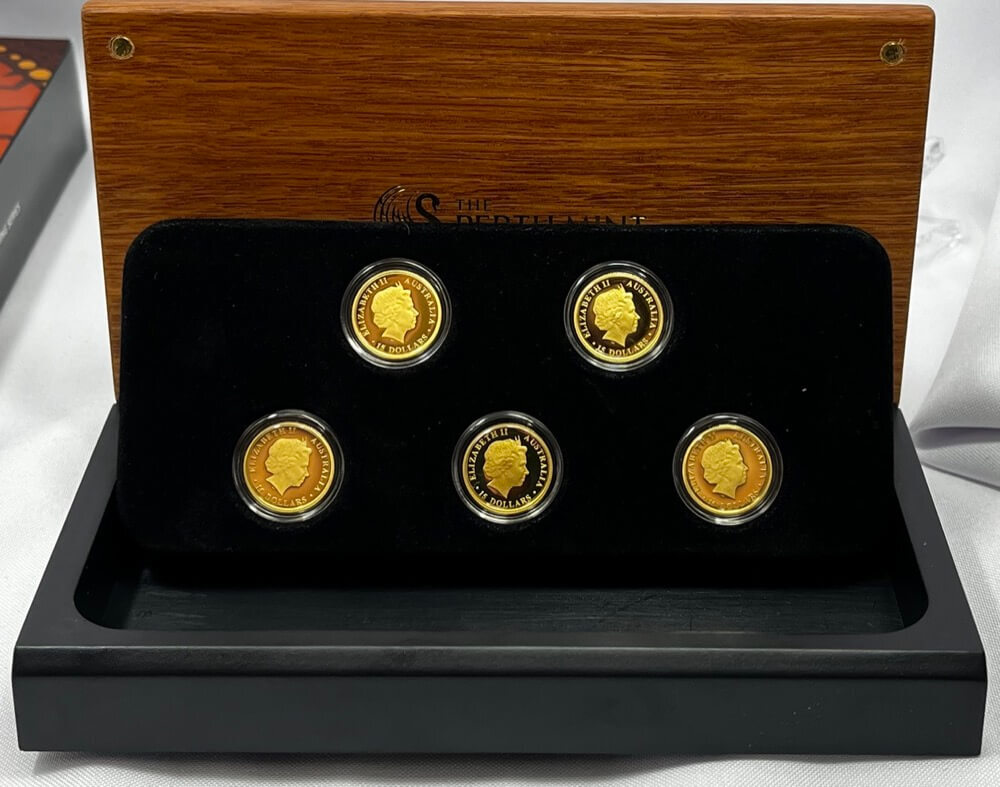 2009 - 2011 Gold 1/10ozt Five Coin Sets Discover Australia product image