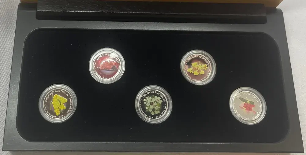 2006-2008 Platinum 1/10ozt Five Coin Sets Discover Australia product image