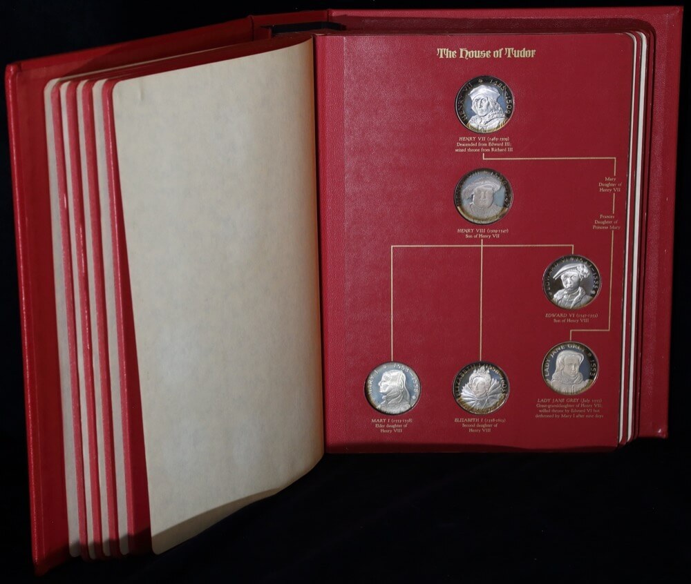 Kings and Queens Silver Medal Collection Franklin Mint 21.23ozt ASW product image