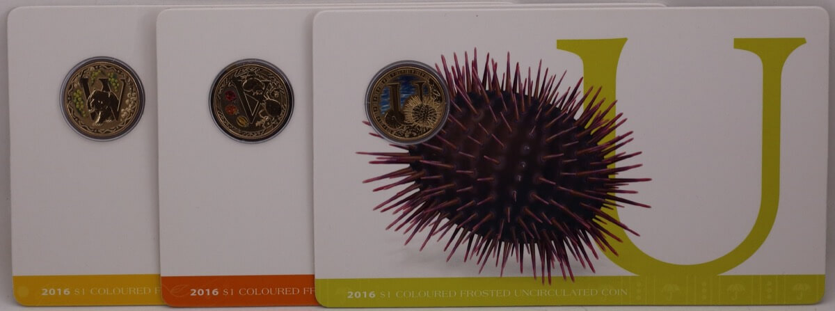 2016 1 Dollar Uncirculated 26 Coin Set Alphabet Animals product image