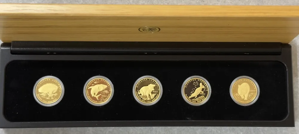 2006 2008 Gold 1/2ozt Five Coin Sets Discover Australia product image