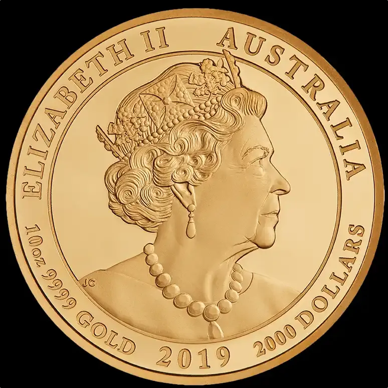 2019 Gold 10oz Proof Jewelled Dragon Masterpiece Coin product image