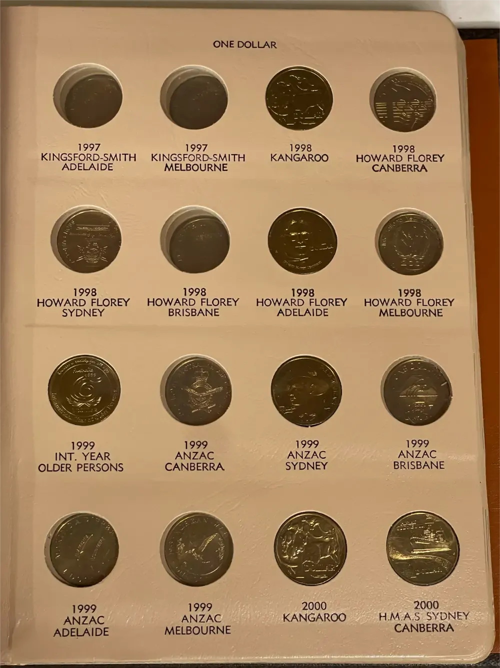 Complete Date Set of Australian 2 Dollar Coins 1988 to 2008 Uncirculated in Dansco Supreme Album product image