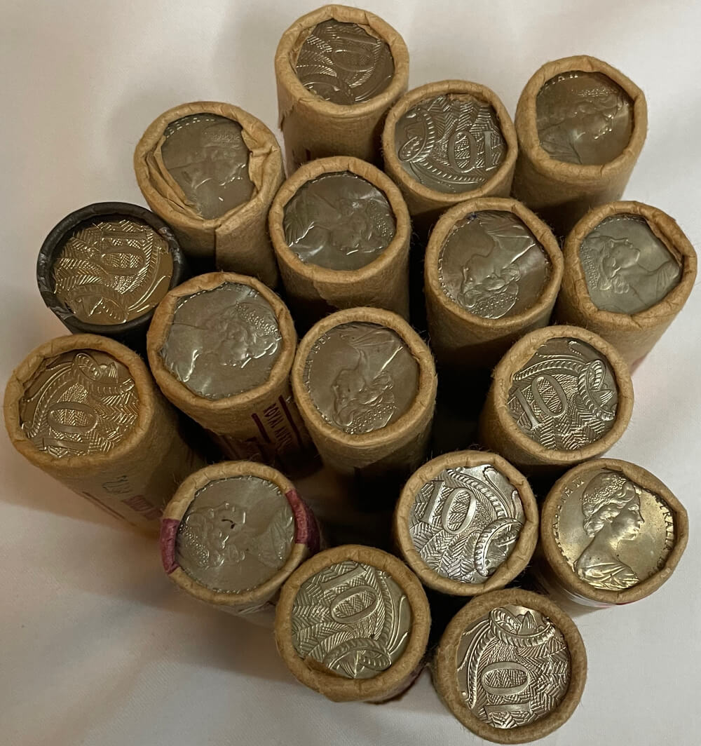 1966-1988 Comprehensive Collection of Australian Decimal RAM Coin Rolls product image